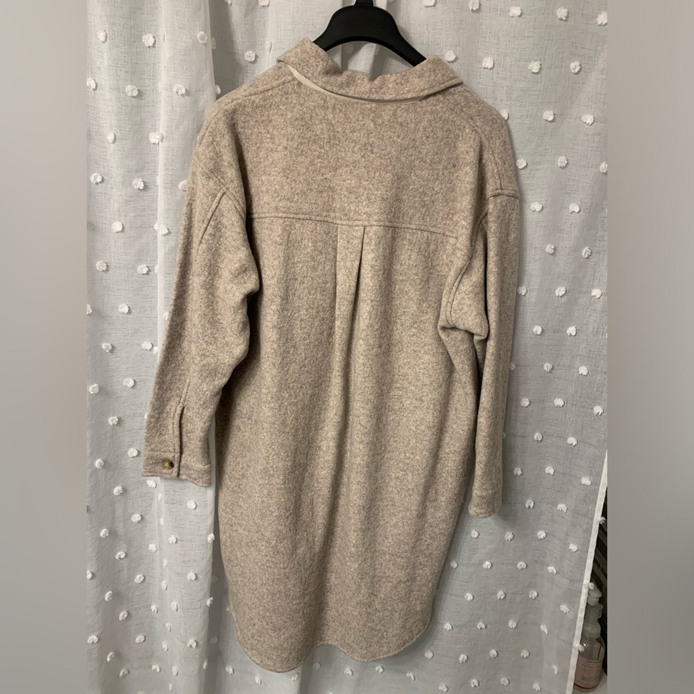 Midi length button up shacket - Picture 3 of 4